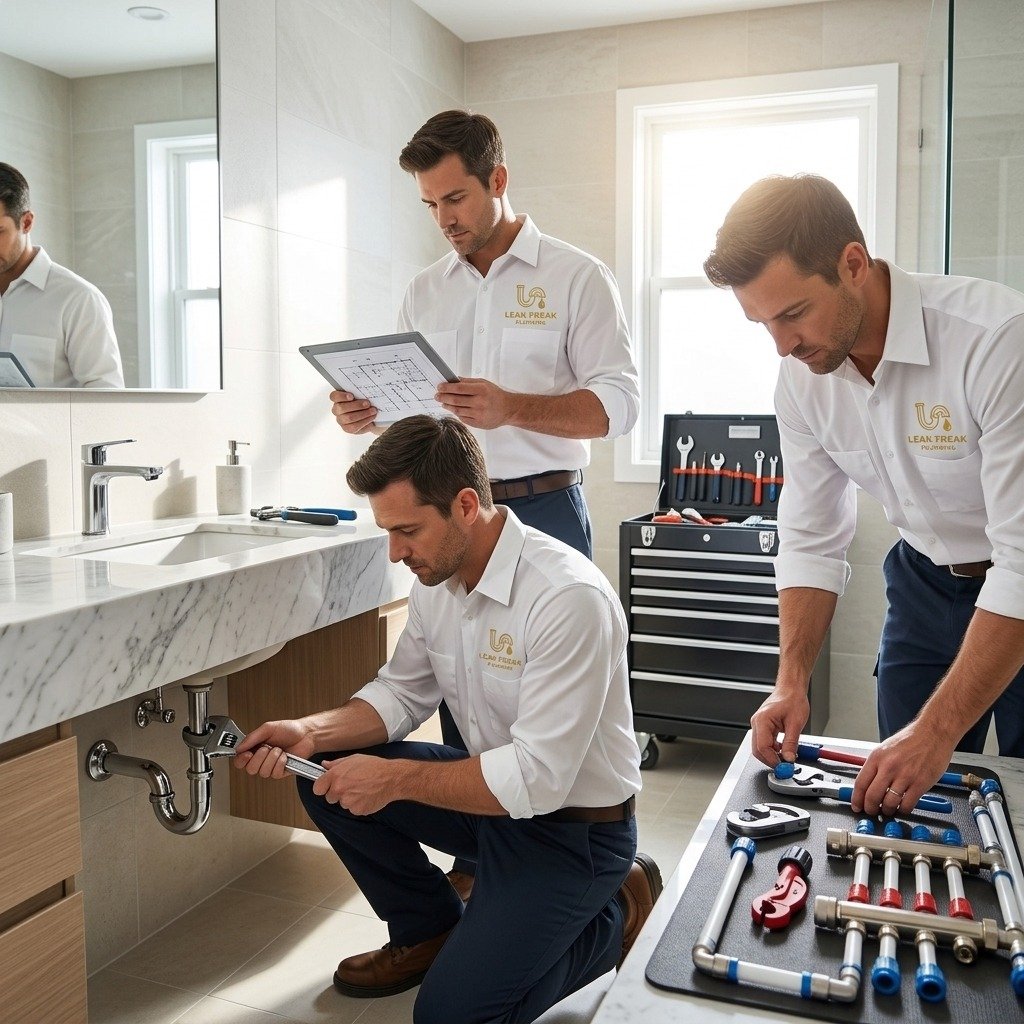 Licensed Master Plumbers Reviewing Plumbing Plans in Jackson MS